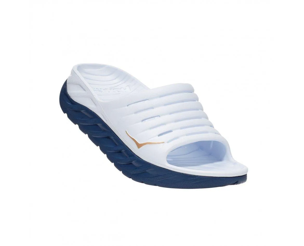 כפכפי התאוששות אורה הוקה לנשים בצבע לבן Hoka 1099674/WVIN RA Recovery