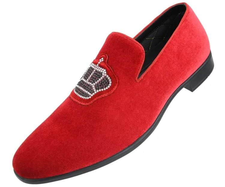 Amali The Crown Royal Velvet Loafers Men’s Slip On
