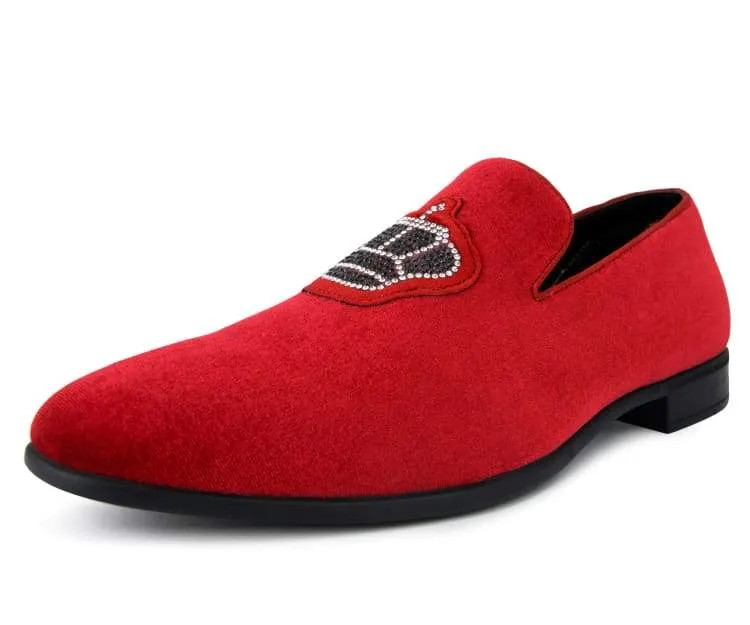 Amali The Crown Royal Velvet Loafers Men’s Slip On