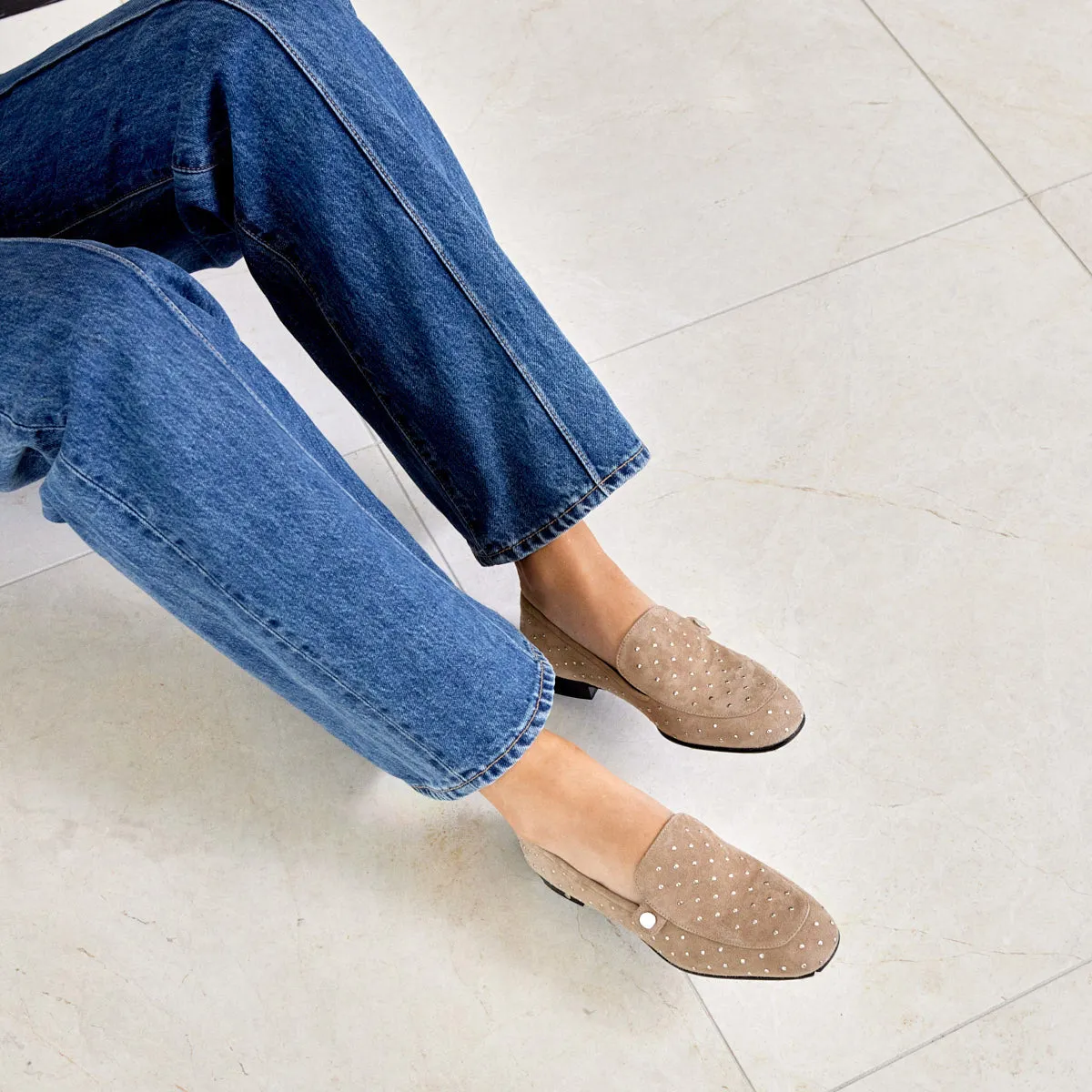 Angela Studded Loafers