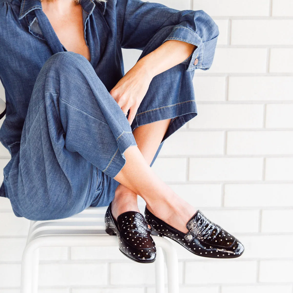 Angela Studded Loafers