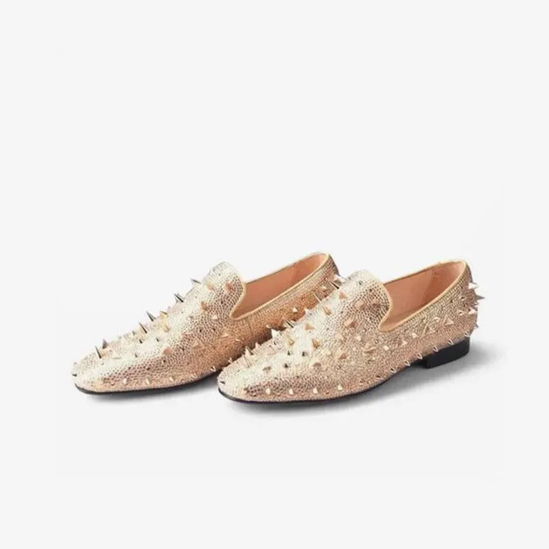Avant-Garde Spike-Embellished Loafers