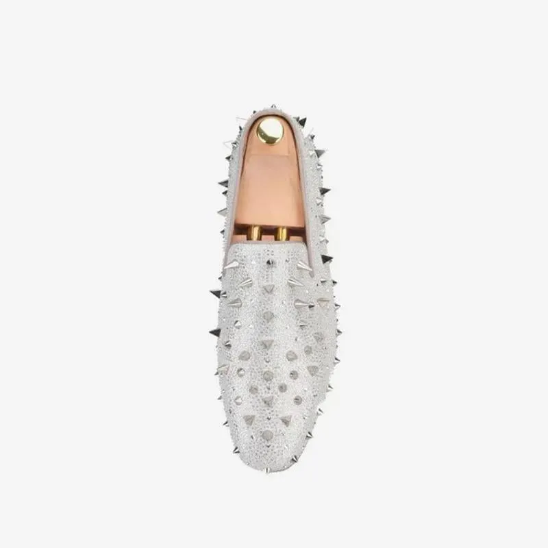 Avant-Garde Spike-Embellished Loafers
