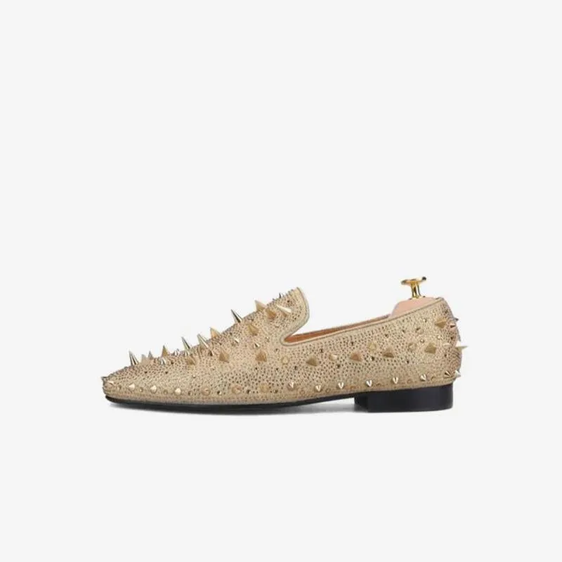 Avant-Garde Spike-Embellished Loafers