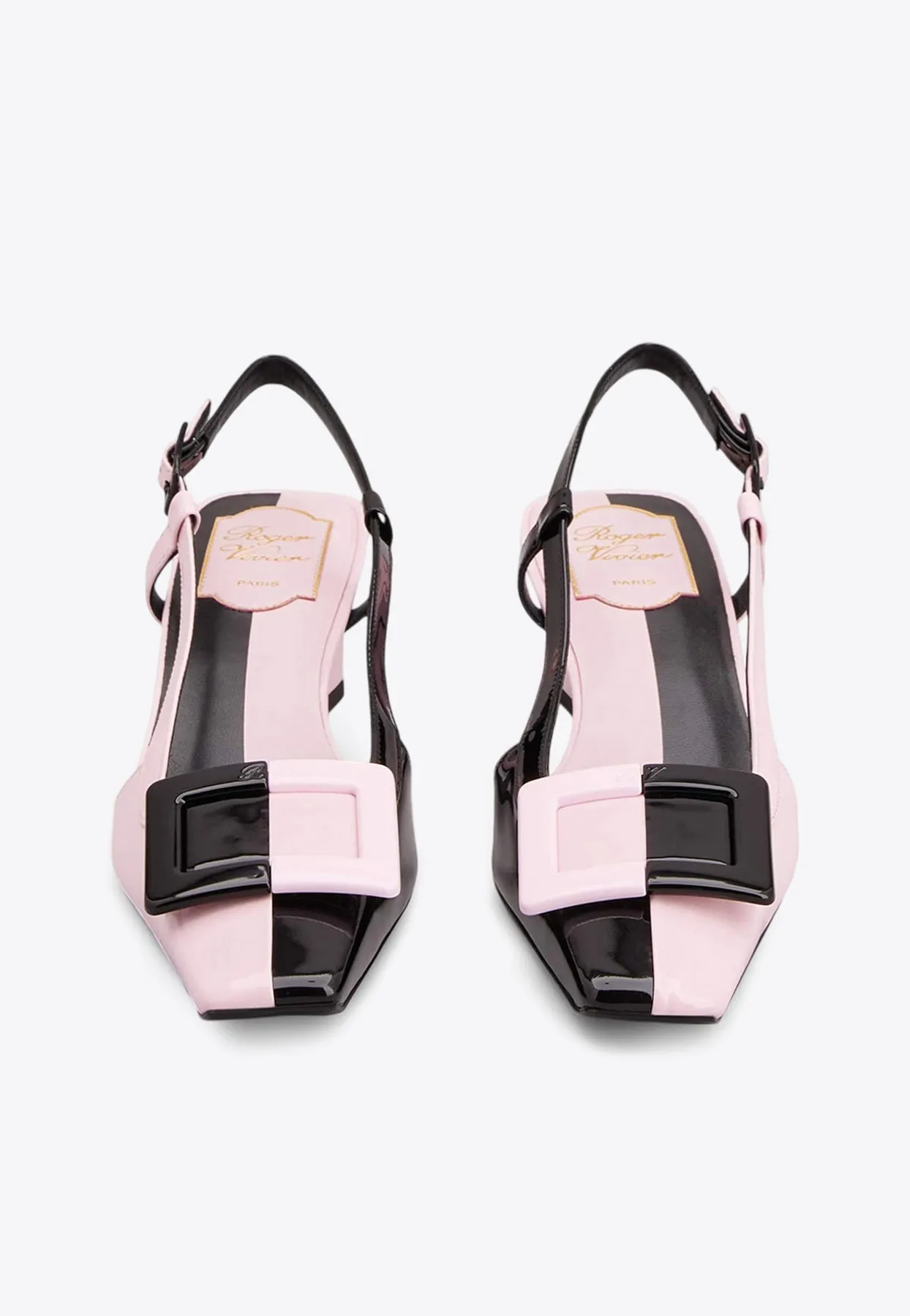 Belle Vivier 45 Two-Tone Slingback Pumps