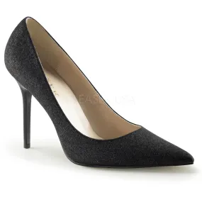 Black Glitter Classic Stilettos