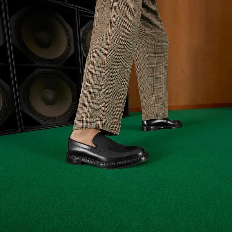 Black Leather Loafers