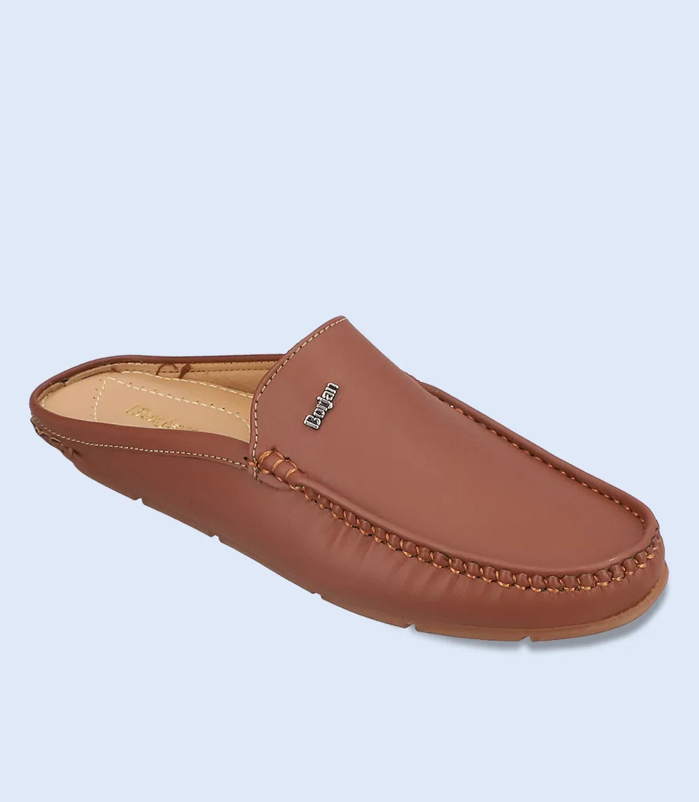 BM6709-Dark Tan-Men Mules