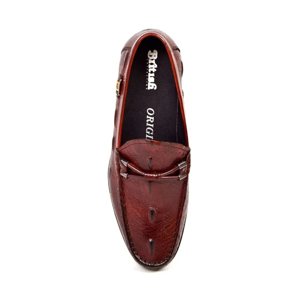 British Walkers Leon Men's Leather Slip On Loafers