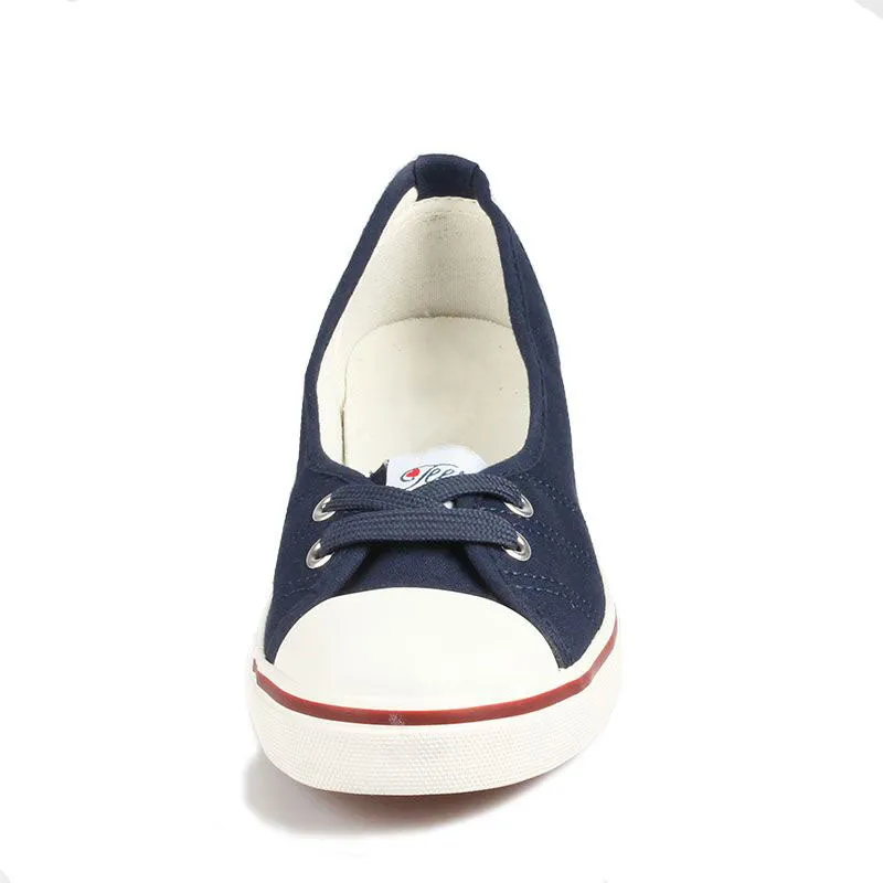 Casual Breathable Flat Slip On Canvas Shoe