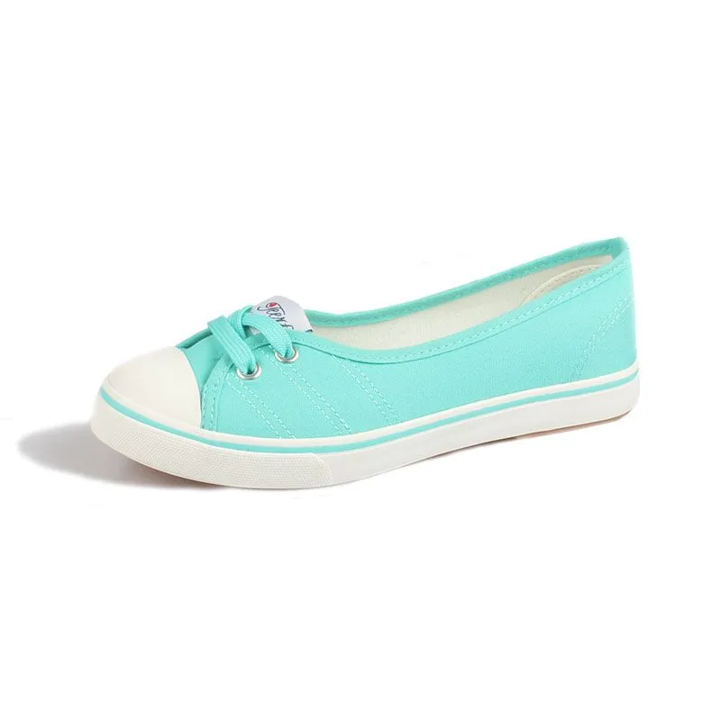 Casual Breathable Flat Slip On Canvas Shoe