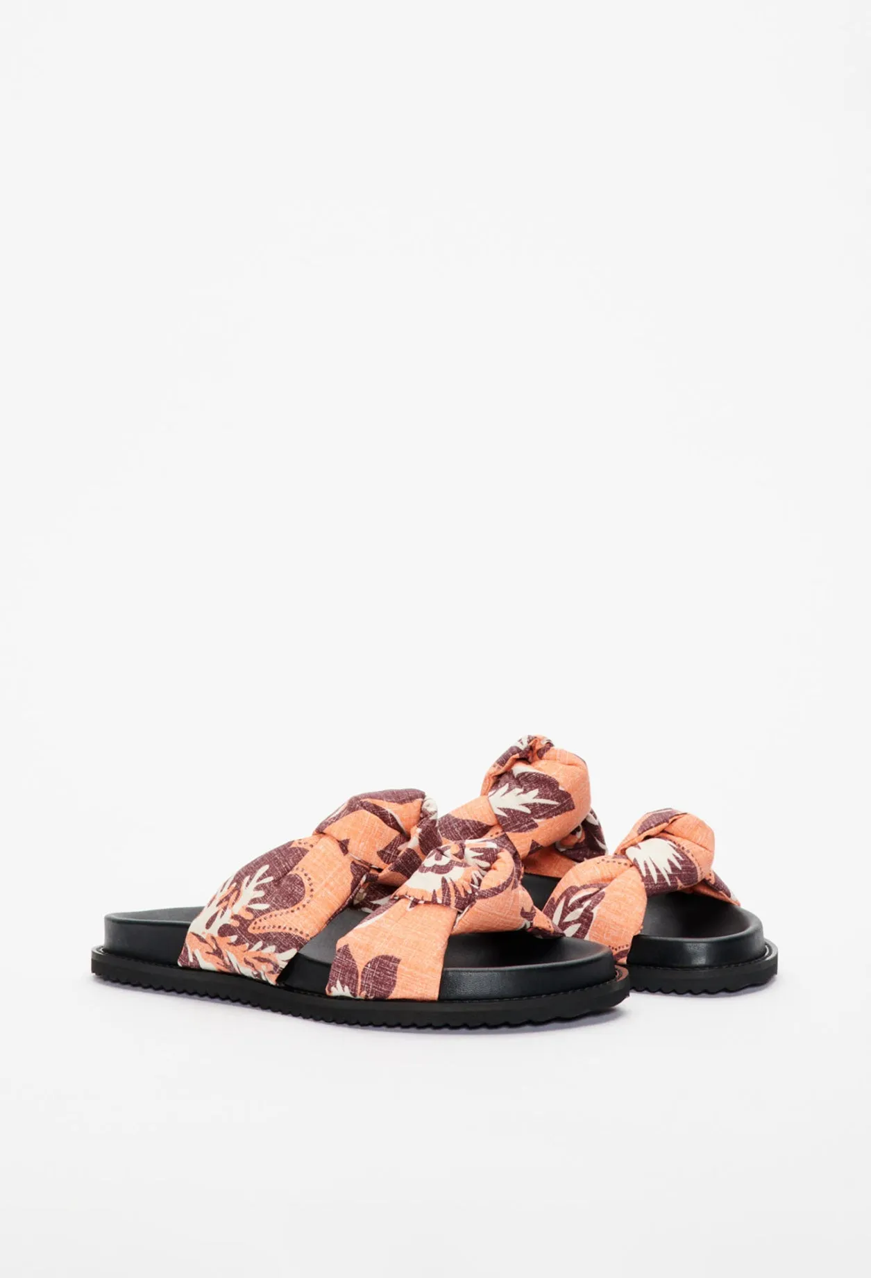 Chaussures Plates Ouvertes - Andromede Bandana - Orange Pop