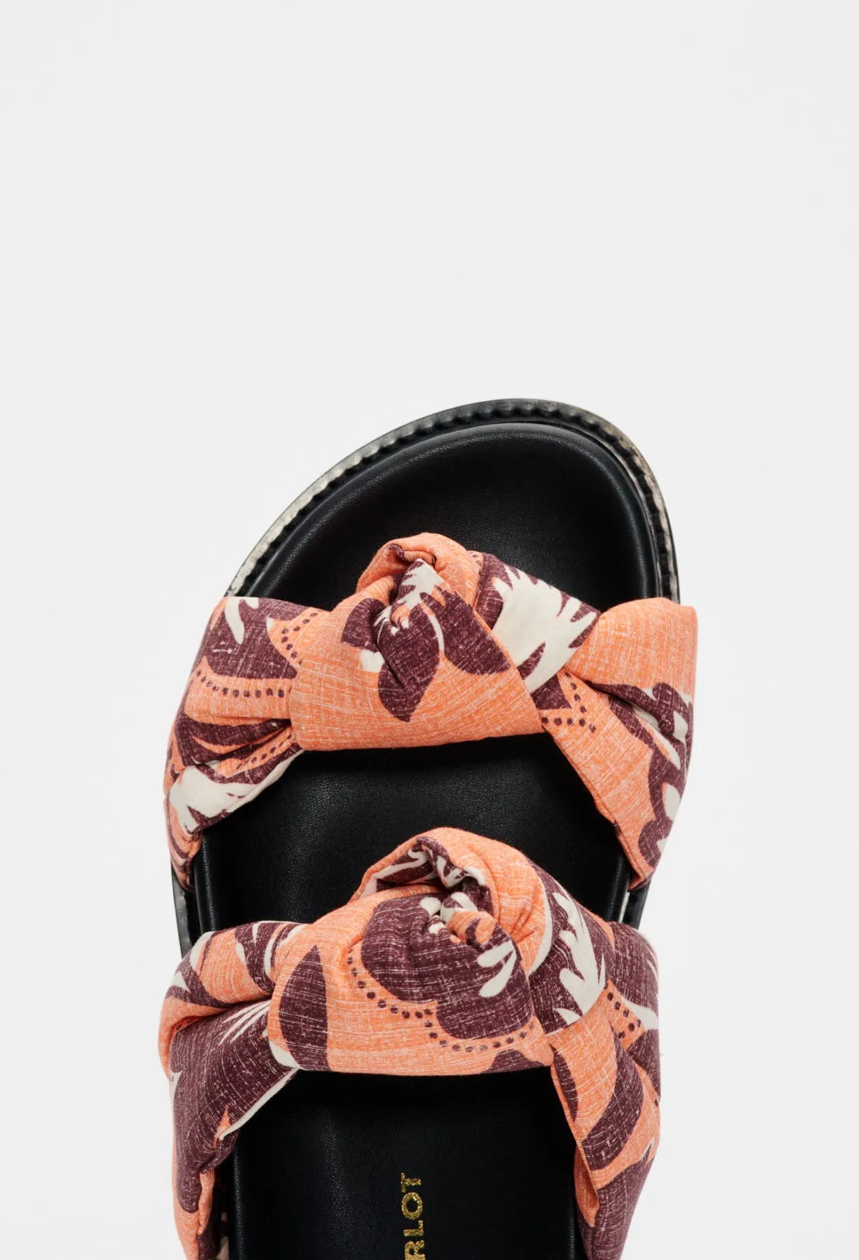 Chaussures Plates Ouvertes - Andromede Bandana - Orange Pop