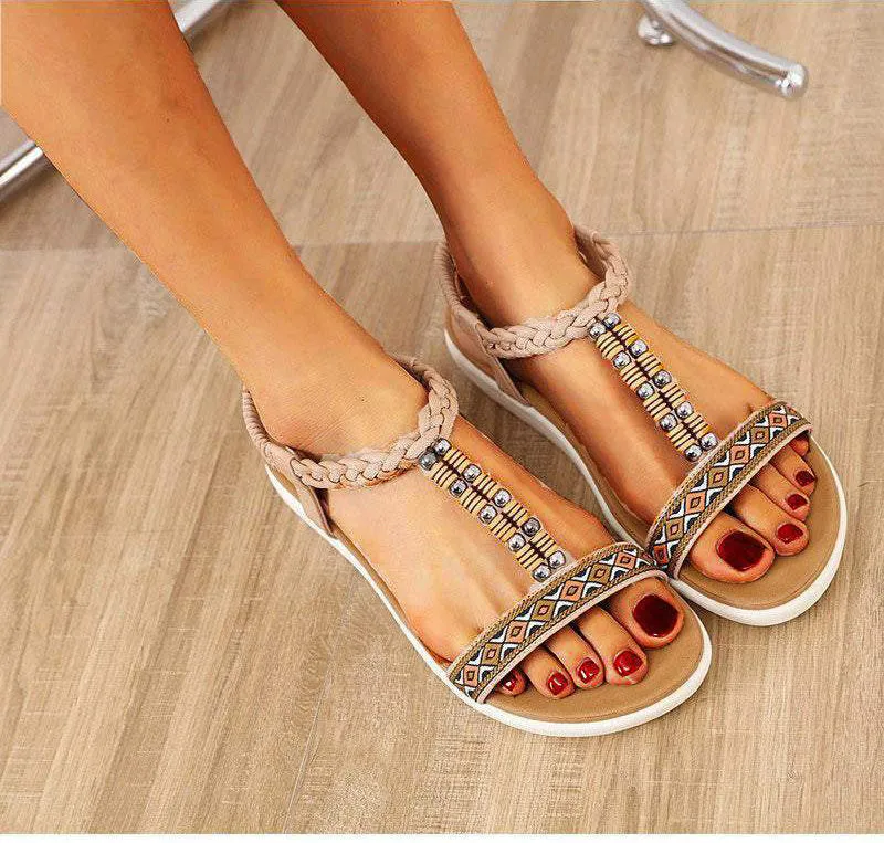 Cilool Lightweight Comfortable Bohemian Women Sandals
