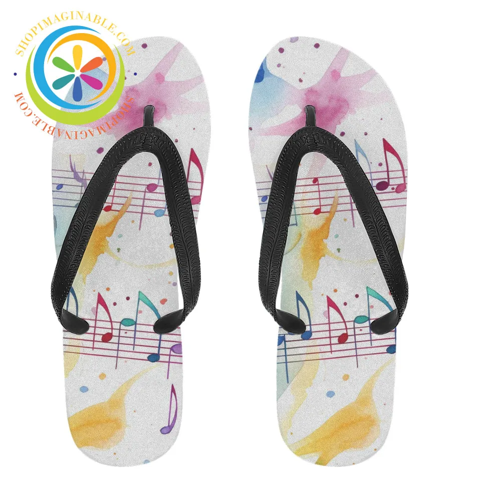 Colorful Musical Men's & Ladies Flip-Flops
