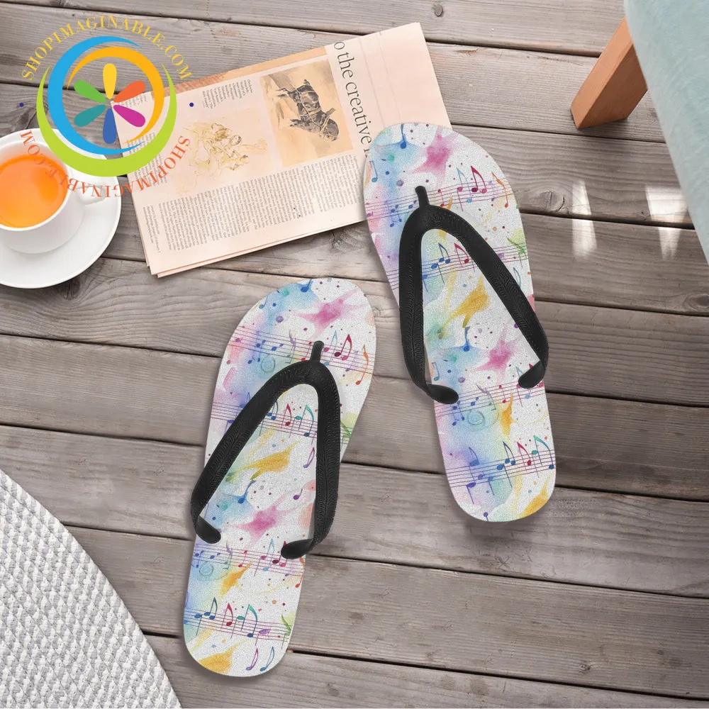 Colorful Musical Men's & Ladies Flip-Flops
