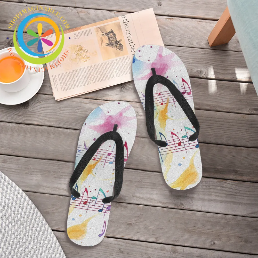 Colorful Musical Men's & Ladies Flip-Flops