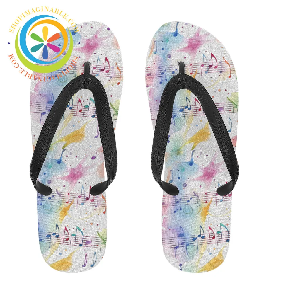 Colorful Musical Men's & Ladies Flip-Flops