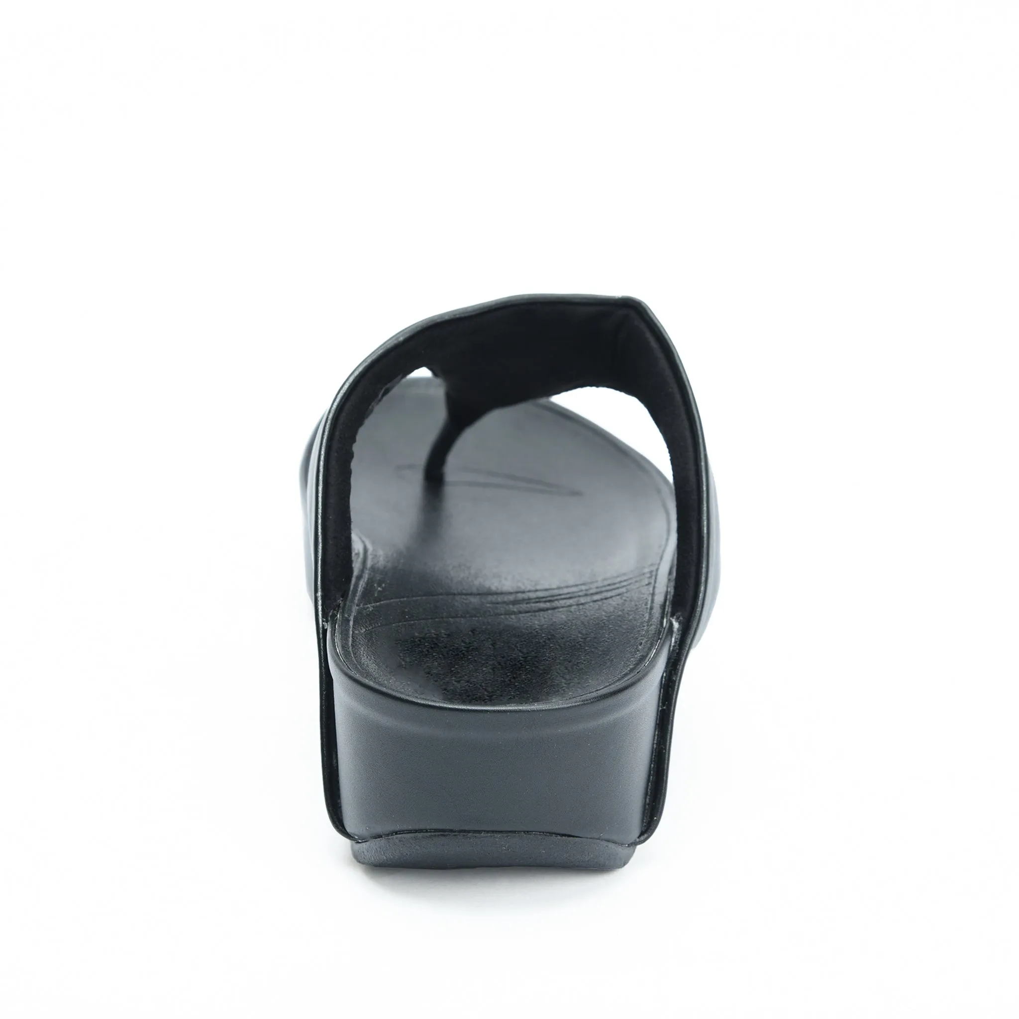Comfortable Black Wedge Slippers | 719R-C