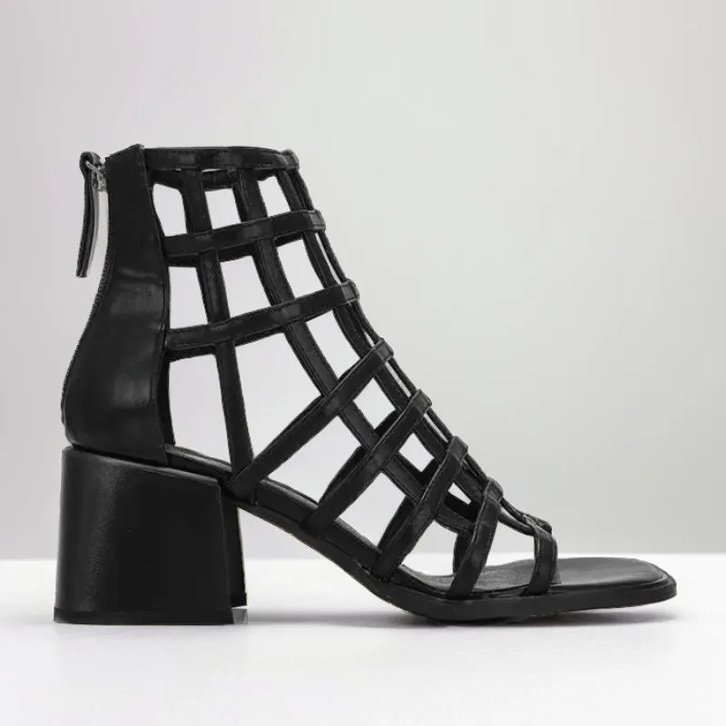 Comfortable Mesh Sandals with Thick Heel