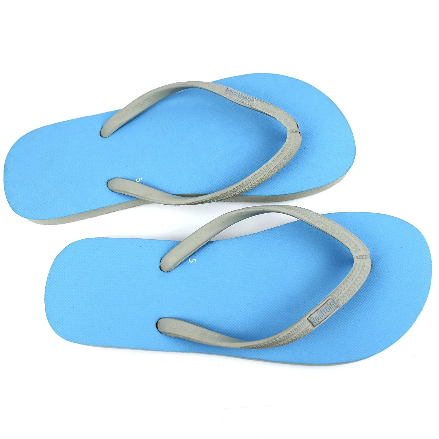 Cornflower Blue & Grey Flip-Flops Women