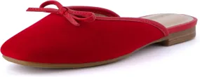 CUSHIONAIRE Women's Jade Bow Mule  Memory Foam, Wide Widths Available