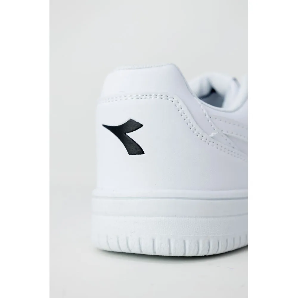 Diadora White Synthetic Leather Sneakers