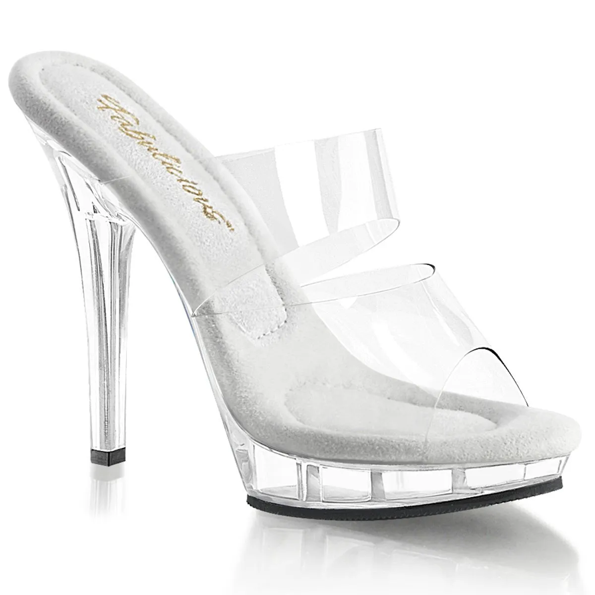 Fabulicious Lip 102 Womens 5 Inch Heel, Bikini Posing Competition Slip-On Mules