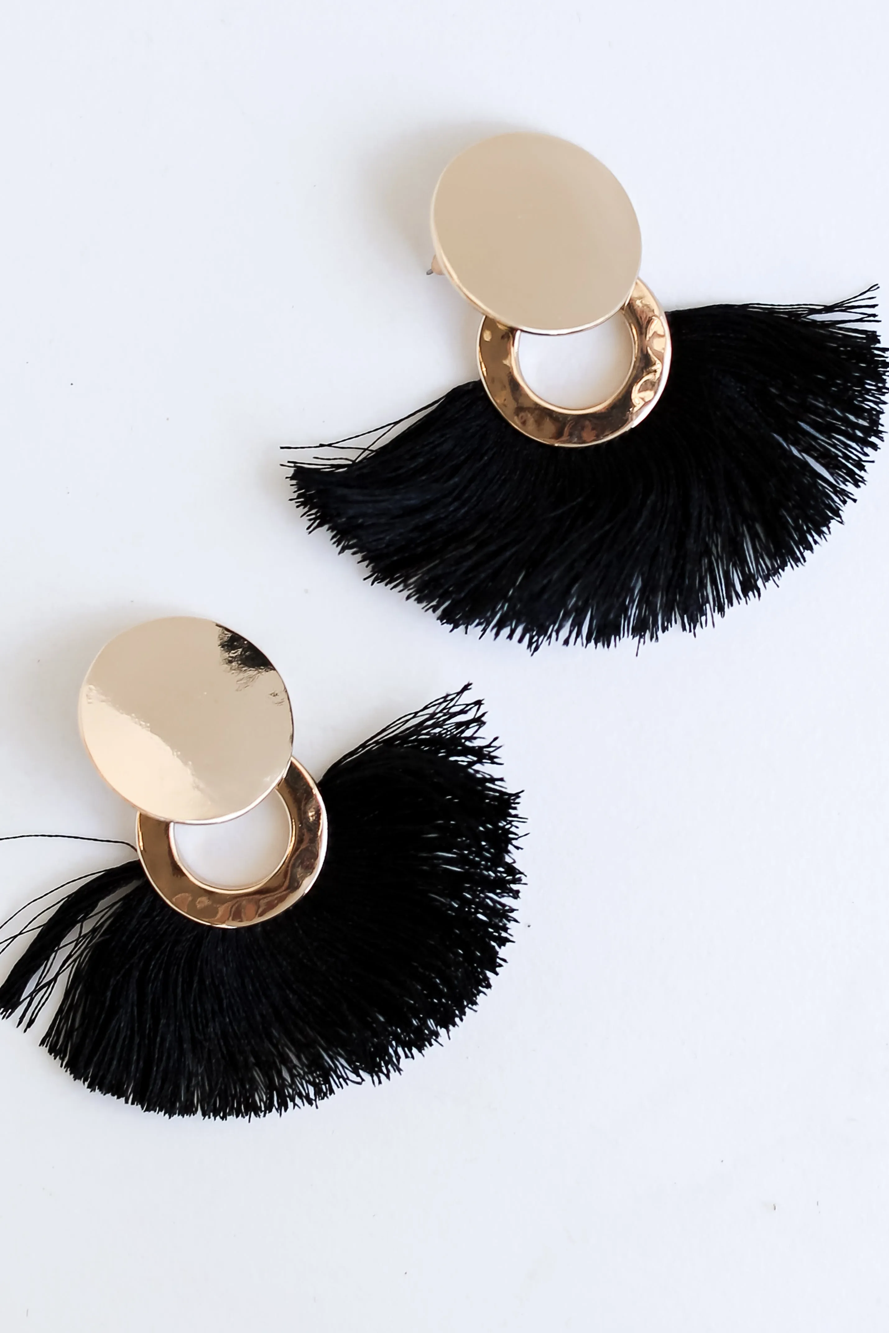 FINAL SALE - Sabrina Tassel Fan Earrings