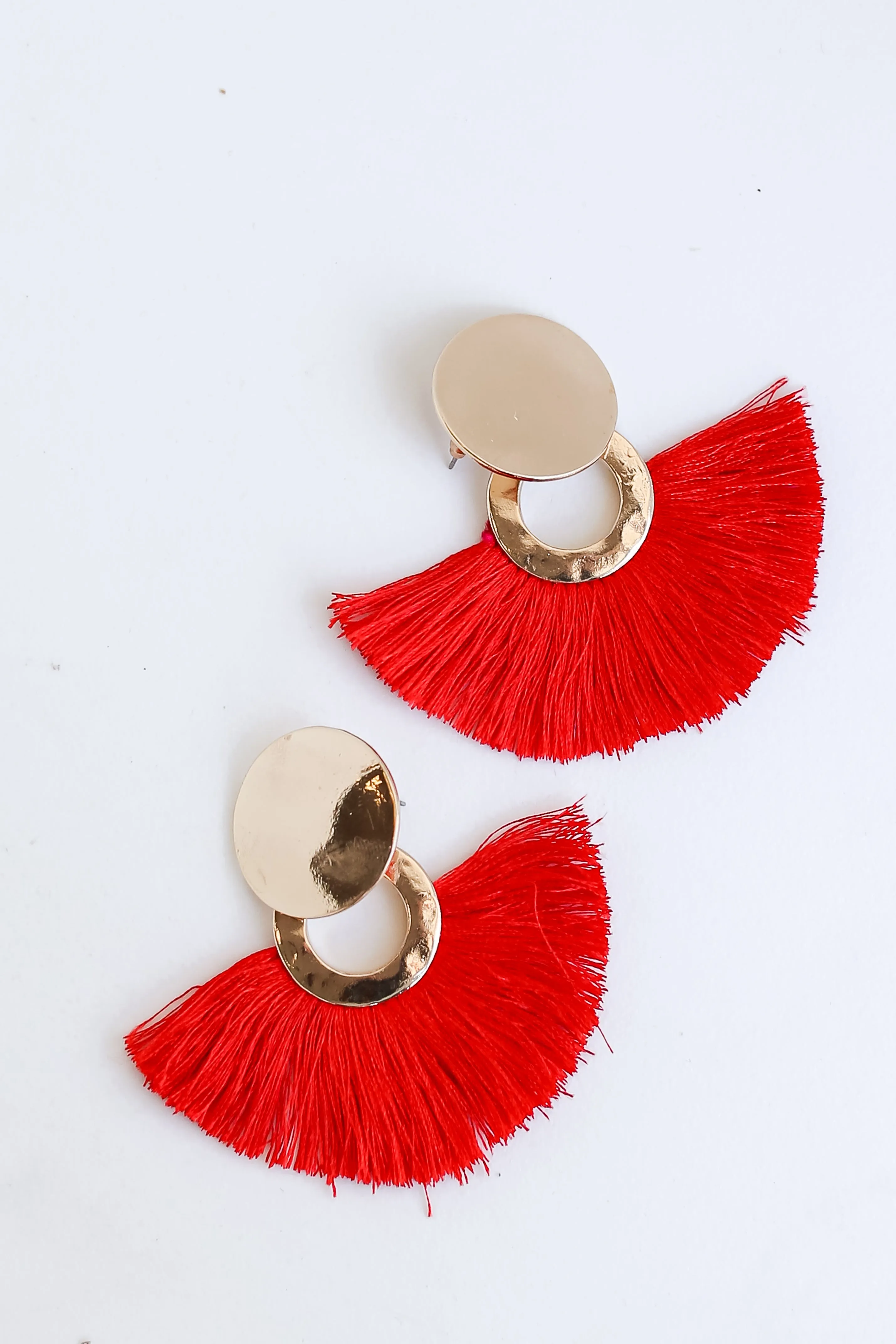 FINAL SALE - Sabrina Tassel Fan Earrings