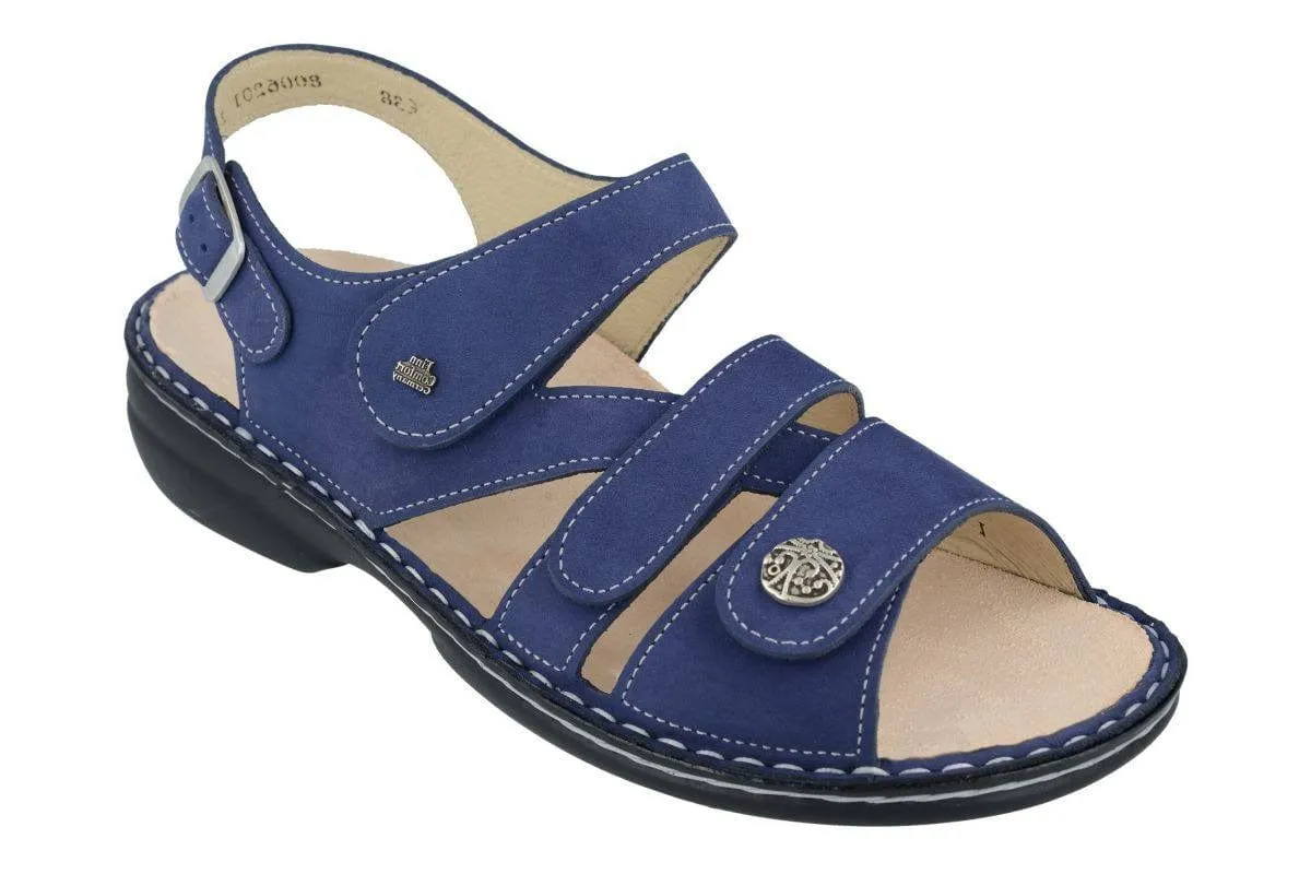Finn Comfort Women's Gomera Sandals- Nabuk Royal