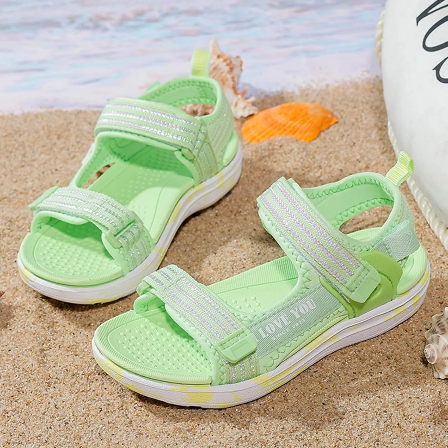 Girls Open Toe Sport Sandals for Hiking Walking 2025 Summer Trendy Outdoor Athletic Sneakers with Adjustable Straps