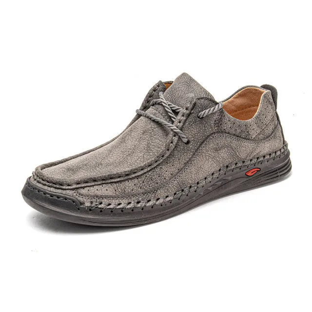 Handmade Casual Sneakers Comfort Soft Leather Loafers Men Leather Shoes