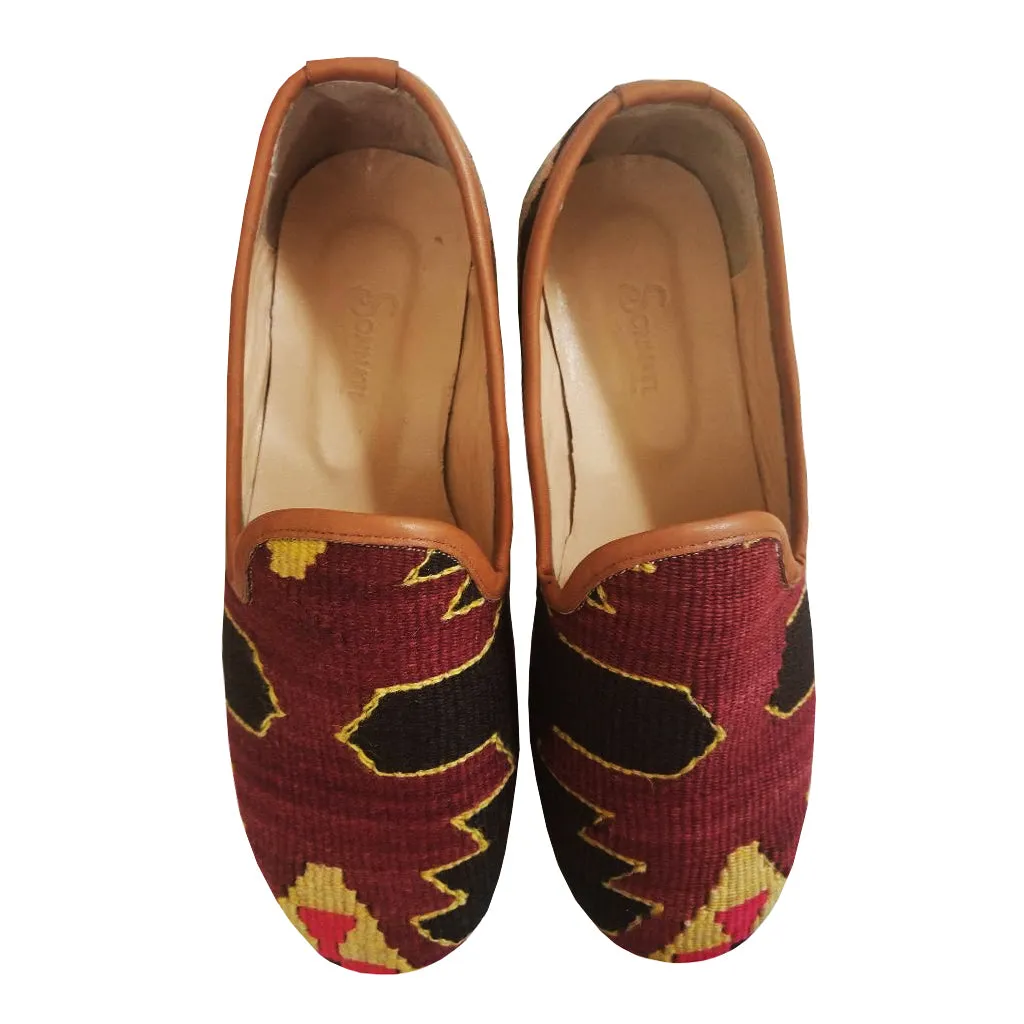 Handwoven Wool Kilim Men's Loafer (Demir) Size 42 (9)