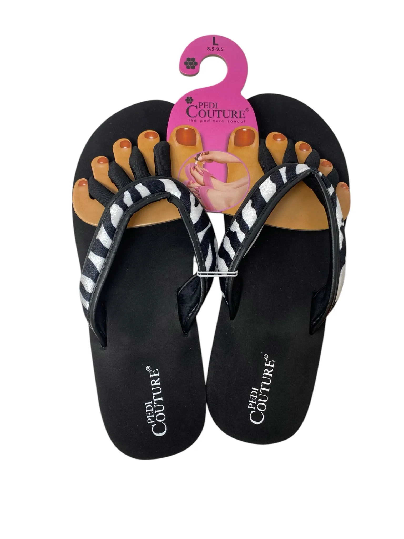 It's SO You Boutique Women Size Large Black Flipflops