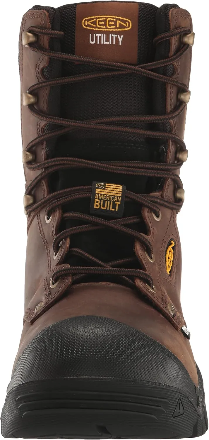 KEEN Utility Men's Independence 8" Soft Toe Durable Waterproof Work Boot