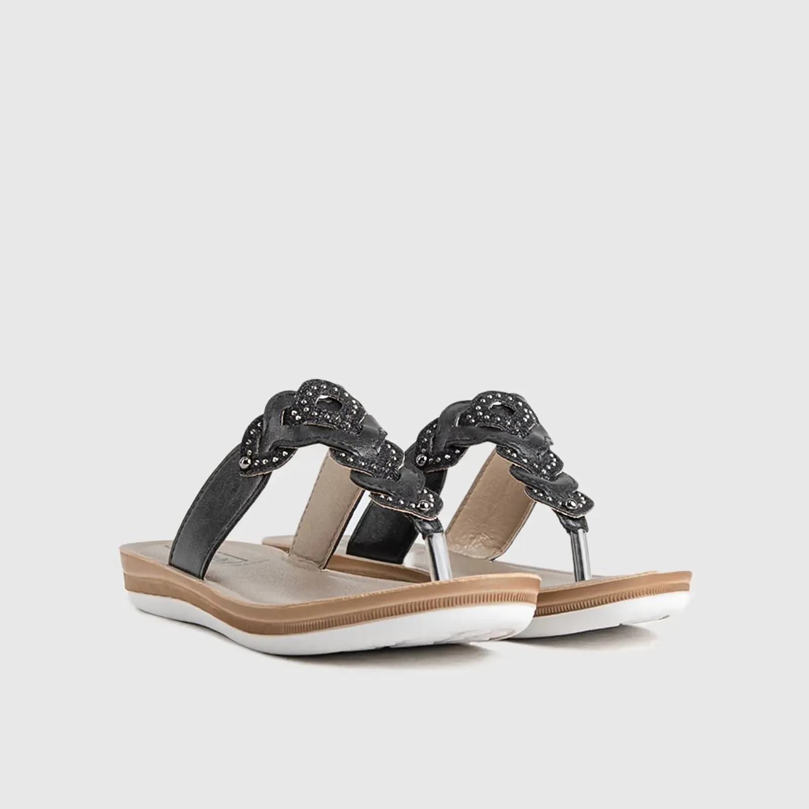 Ladies Comfort Sandals BA039 Black