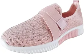 Ladmiple Womens Tennis Shoes Slip on Walking Sock Shoes Comfort Breathable Non-Slip Mesh Casual Fashion Running Sneakers