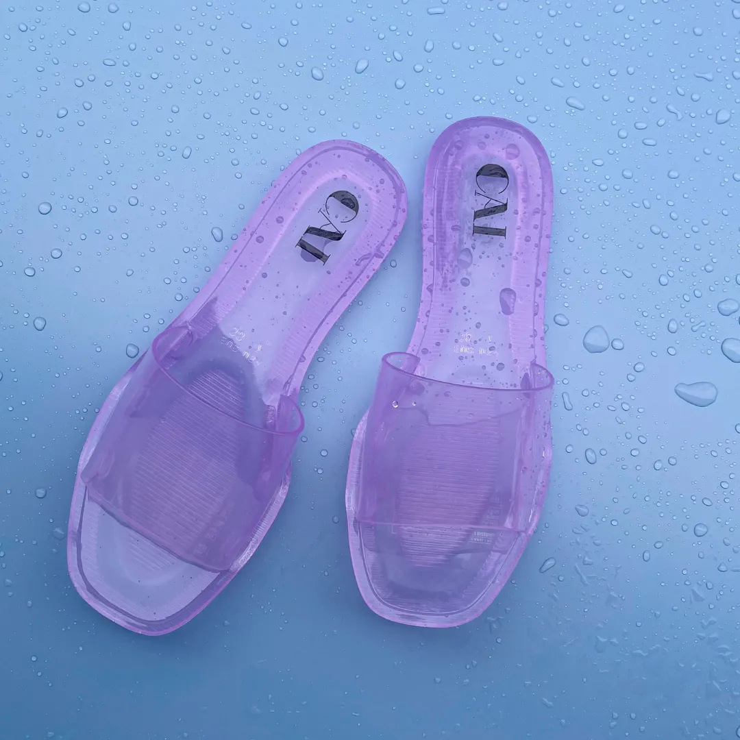 Lilac Aqua Flats