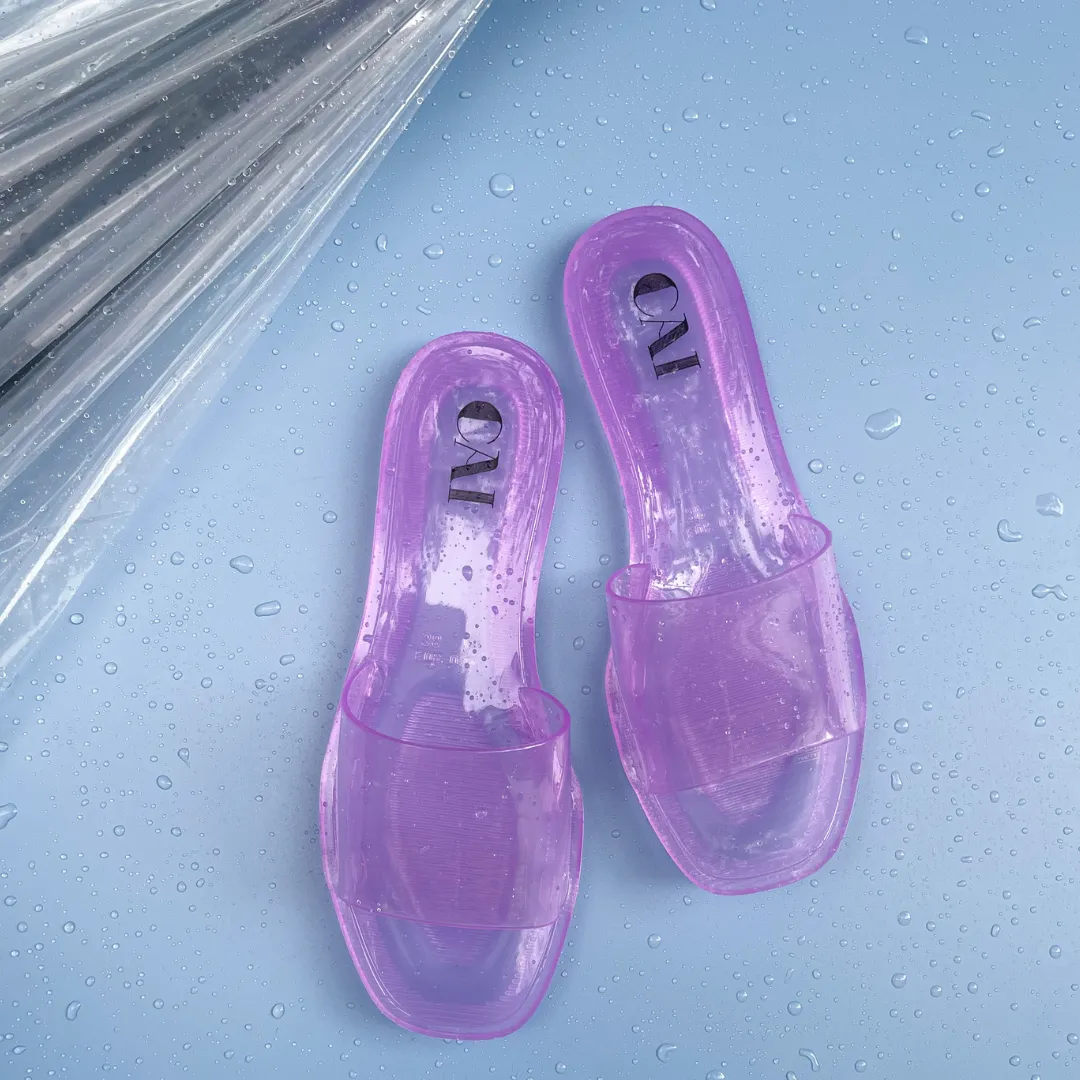 Lilac Aqua Flats