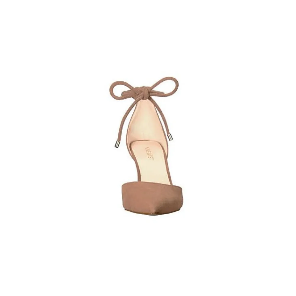 Mahmud Natural Suede Nine West Pump