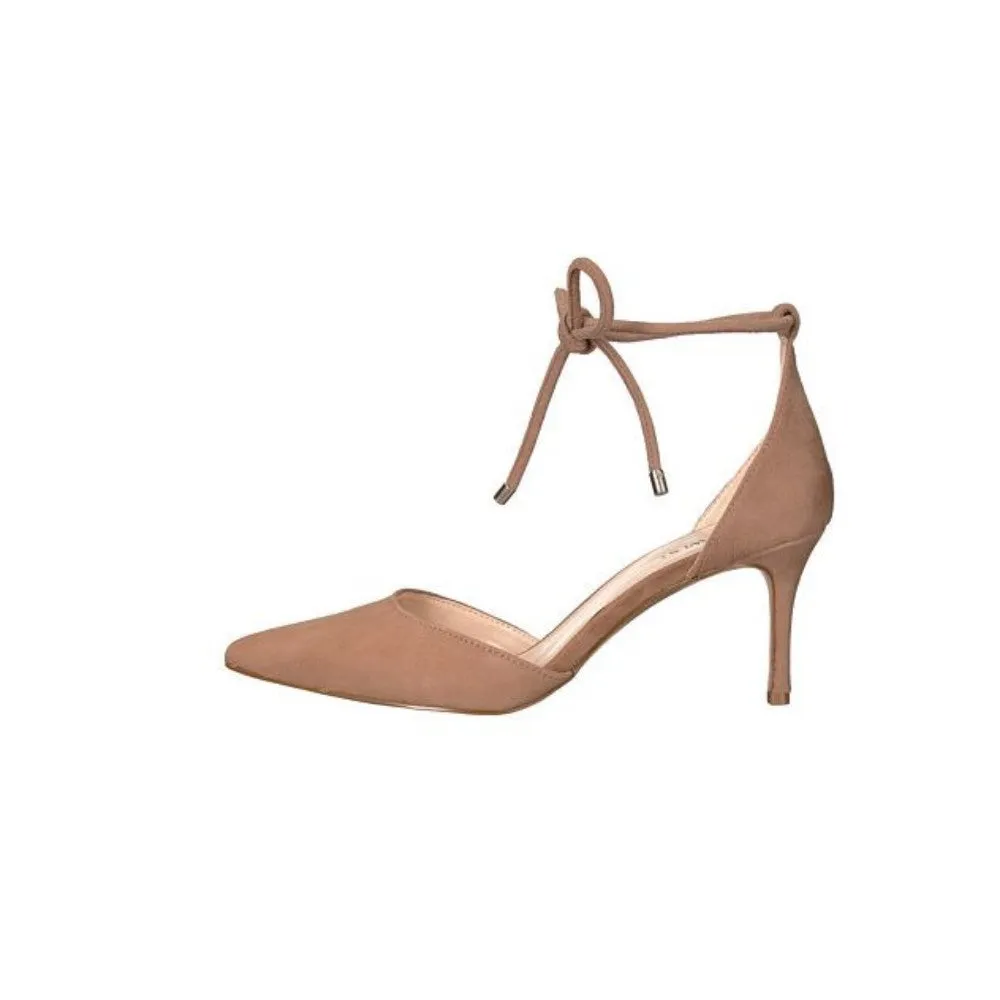 Mahmud Natural Suede Nine West Pump