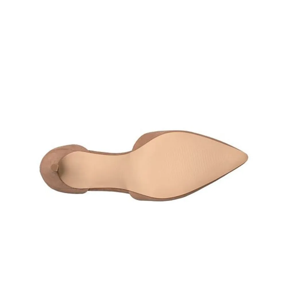 Mahmud Natural Suede Nine West Pump