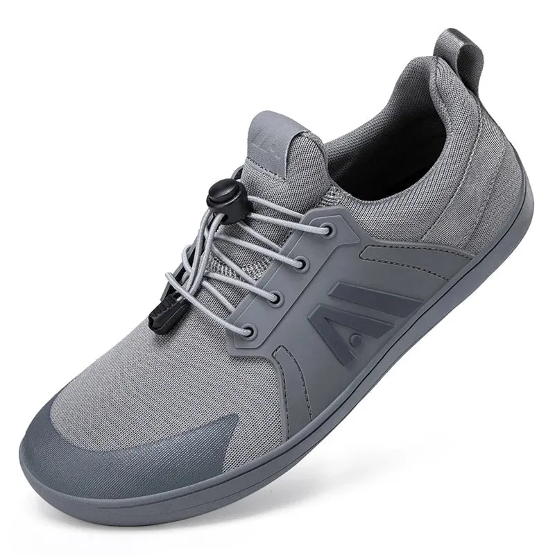Men's Wide Minimalist Barefoot Shoes - Breathable Mesh, Zero Drop Sole Flats
