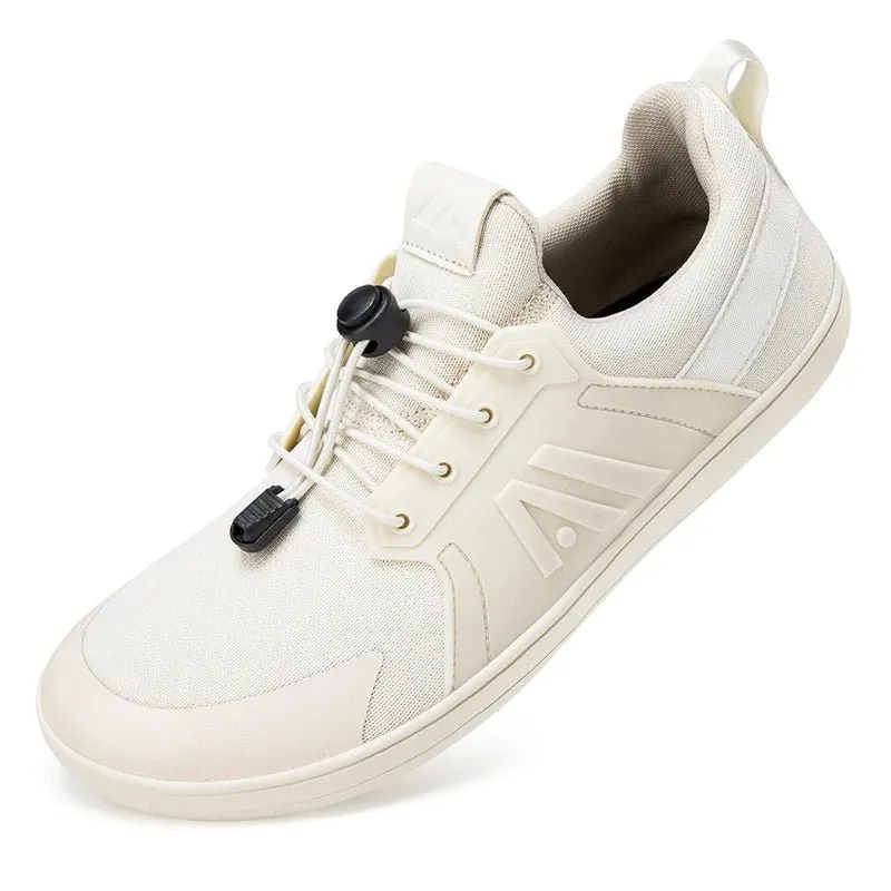 Men's Wide Minimalist Barefoot Shoes - Breathable Mesh, Zero Drop Sole Flats