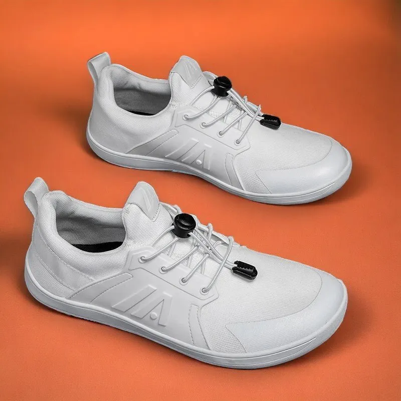 Men's Wide Minimalist Barefoot Shoes - Breathable Mesh, Zero Drop Sole Flats