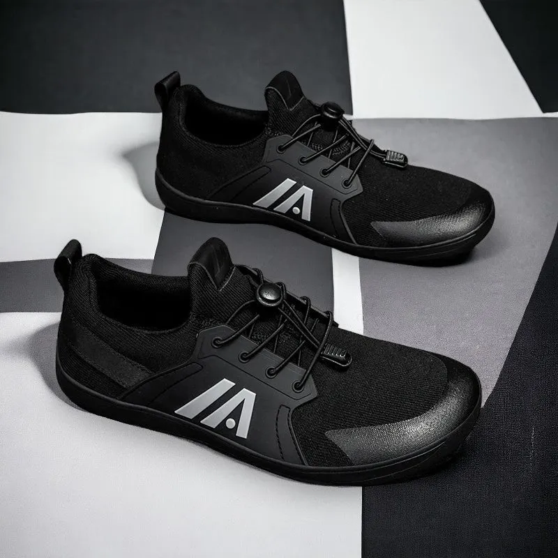 Men's Wide Minimalist Barefoot Shoes - Breathable Mesh, Zero Drop Sole Flats