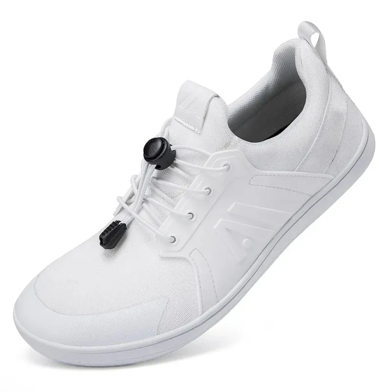 Men's Wide Minimalist Barefoot Shoes - Breathable Mesh, Zero Drop Sole Flats