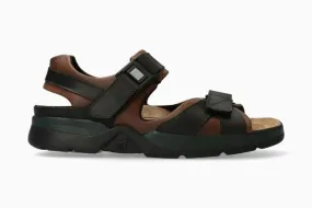 Mephisto Men's Shark Fit Sandals- Dark Brown