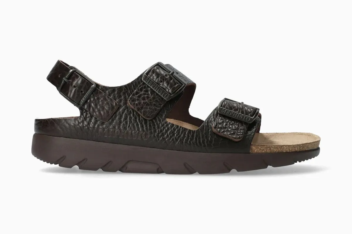 Mephisto Men's Zeus Fit Sandals- Dark Brown